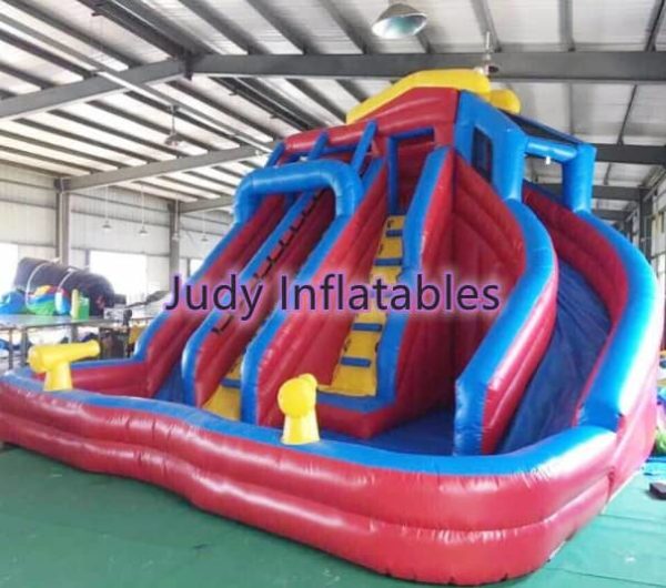 Inflatable water slide