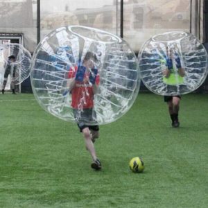 bubble-football-playing